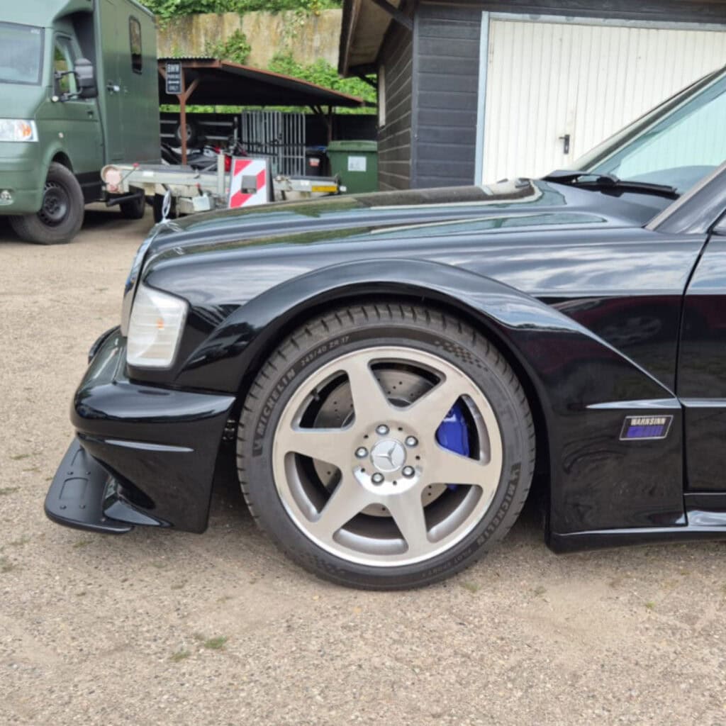 Shortened & Hardness-adjustable Sports Dampers Mercedes W201 190E W124 R129 1 ART 001743 Gekuerzte haerteverstellbare Sportstossdaempfer rpmdepot mit 60mm Federn auf Mercedes W201 190E Evo Umbau