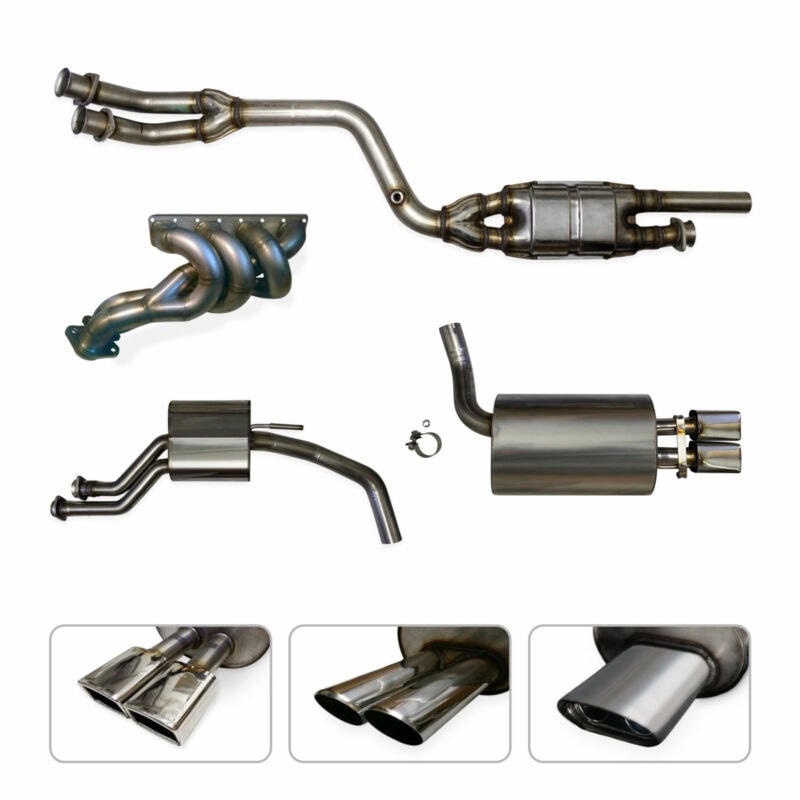 ART 001414 Performance Edelstahl Komplettanlage Mercedes W201 190E 16V 2.3 16 mit 200 Zellen Kat