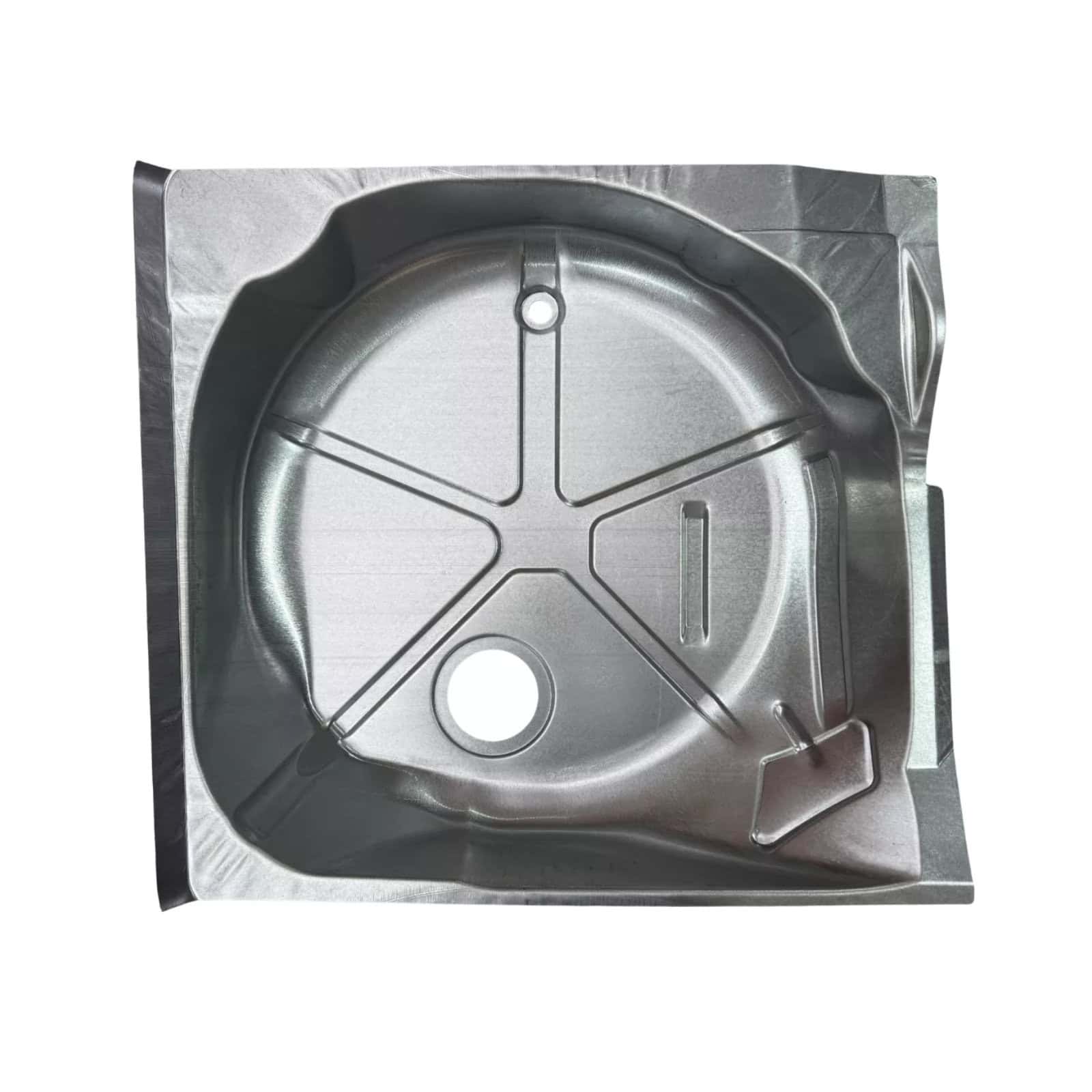 Spare Wheel Well Repair Panel Mercedes W201 190E 190D A2016100575 2 ART 001832 Reparaturblech Ersatzradmulde Mercedes W201 190E 190D A2016100175 A2016100375 A2016100575 oben