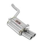 Supersprint Endschalldämpfer Doppelendrohr 76mm Mercedes W201 190E 1.8 2.0 2.3 8V