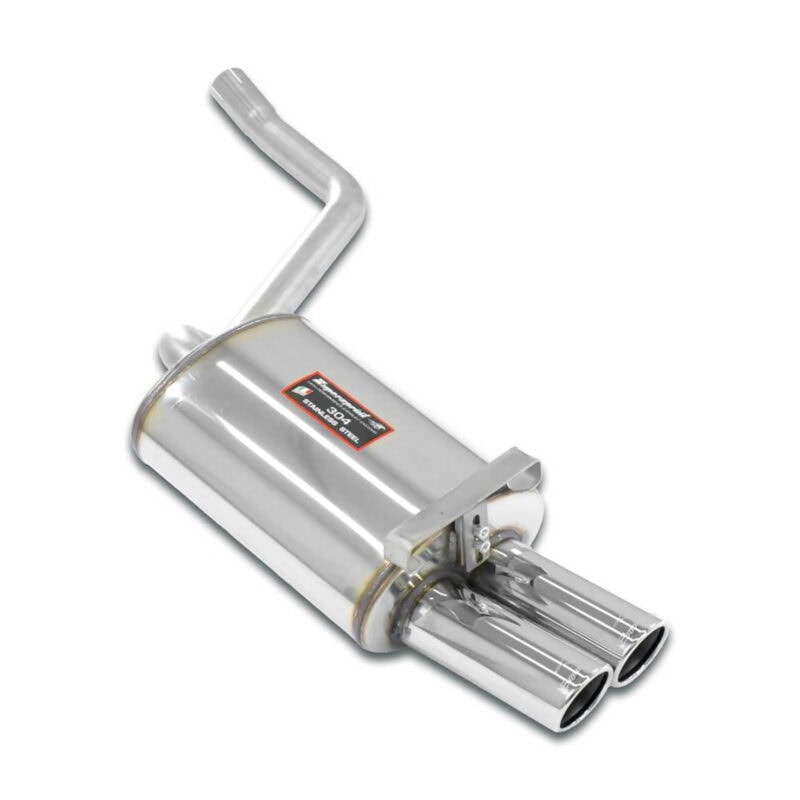 ART 002042 Supersprint Endschalldaempfer Doppelendrohr 76mm Mercedes W201 190E 2.0 2.3 8V